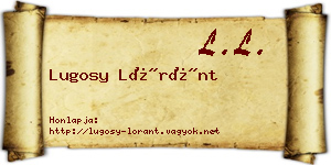 Lugosy Lóránt névjegykártya